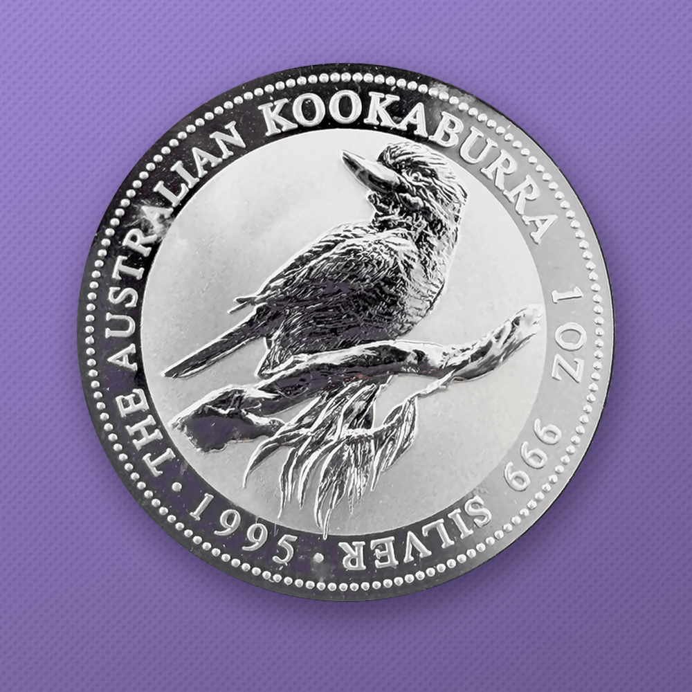 1995-P Australia Kookaburra $1 1 oz .999 Silver Coin BU