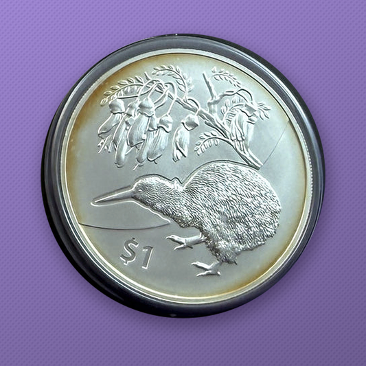 2012 New Zealand Kiwi Treasures Kowhai Coin in Original Display Card