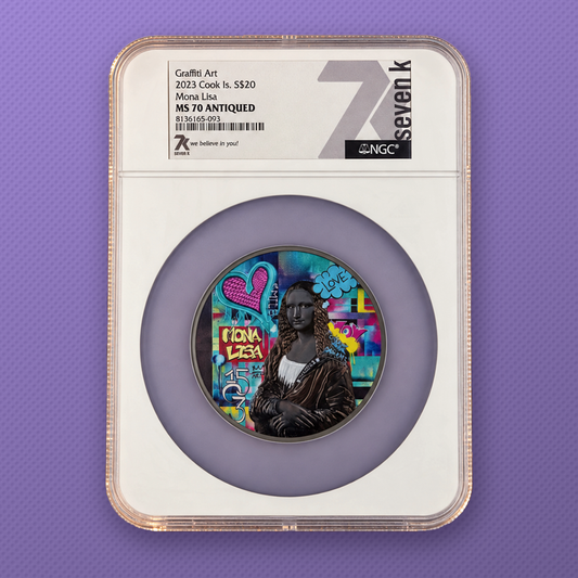 2023 Mona Lisa 3 oz Silver Coin NGC MS70