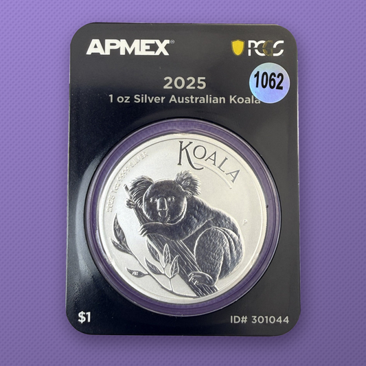 2024-P Australia Koala 50c 1/2 oz .9999 Silver Coin APMEX MD