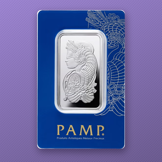 PAMP Suisse Lady Fortuna 1 oz .999 Silver Bar in Assay