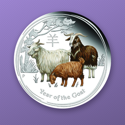 2015 Australia Lunar Series II Goat Colored 1/2 oz from Roll