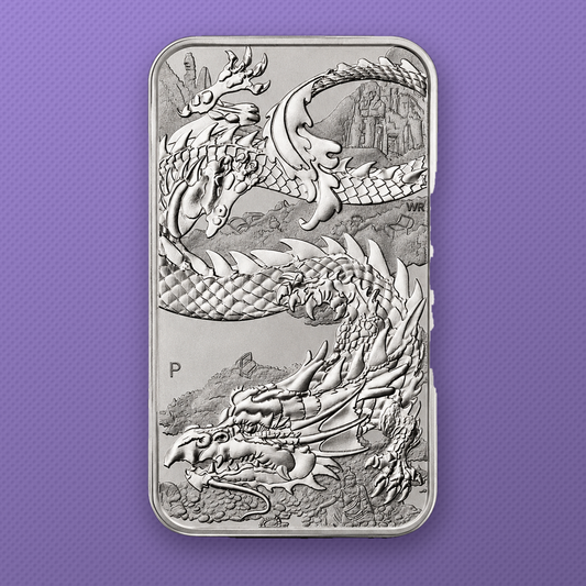 2023 Perth Mint Dragon 1 oz Silver Bar from Roll in New Ultra Capsule