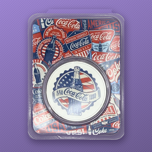 2026 PAMP Coca-Cola Americana 140th Anniversary 1 oz .999 Silver Round #4334