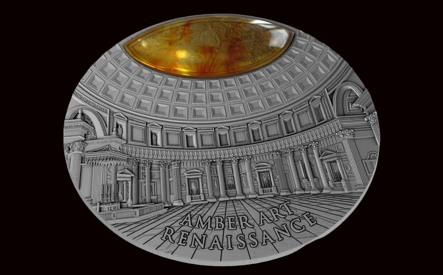 2017 Niue Amber Art II: Renaissance 2 oz Silver Coin w/ COA & Capsule