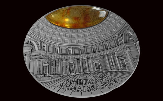 2017 Niue Amber Art II: Renaissance 2 oz Silver Coin w/ COA & Capsule