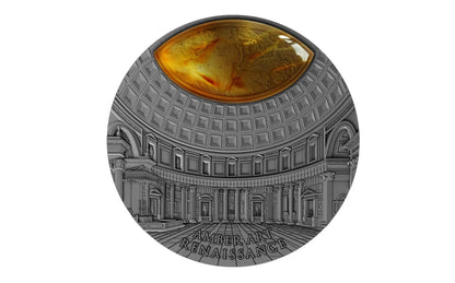 2017 Niue Amber Art II: Renaissance 2 oz Silver Coin w/ COA & Capsule