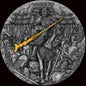 2023 Niue Zhang Fei Romance of the Three Kingdoms 2 oz Silver Antiqued Coin with Box & COA